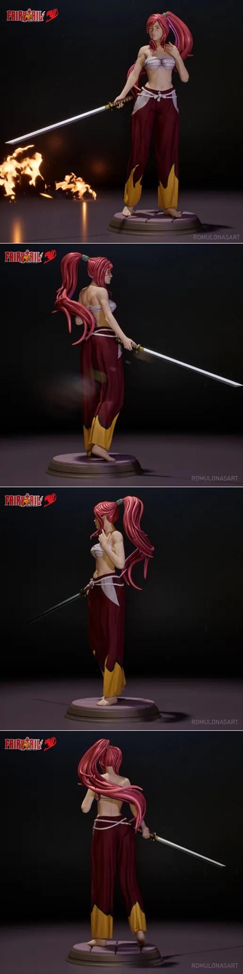 Erza Scarlet – Fairy Tail – Izanami Figures – 3D Print Model STL ...